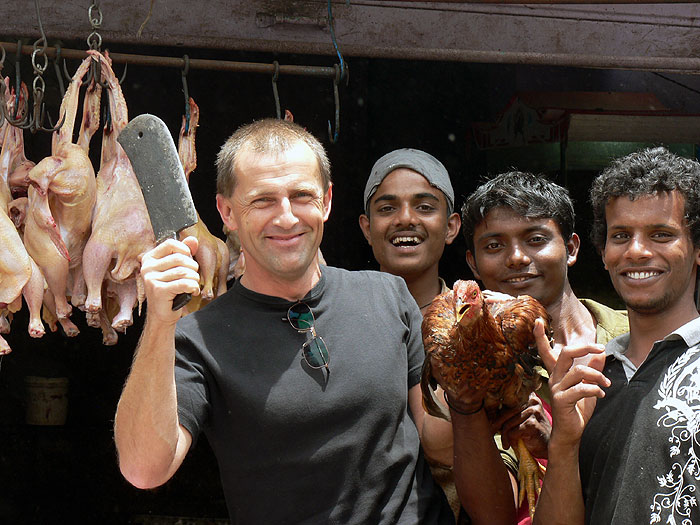 Drůbeží trh v Bangalore