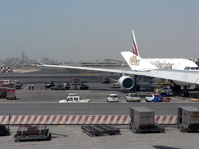 Dubajské letiště a letadla